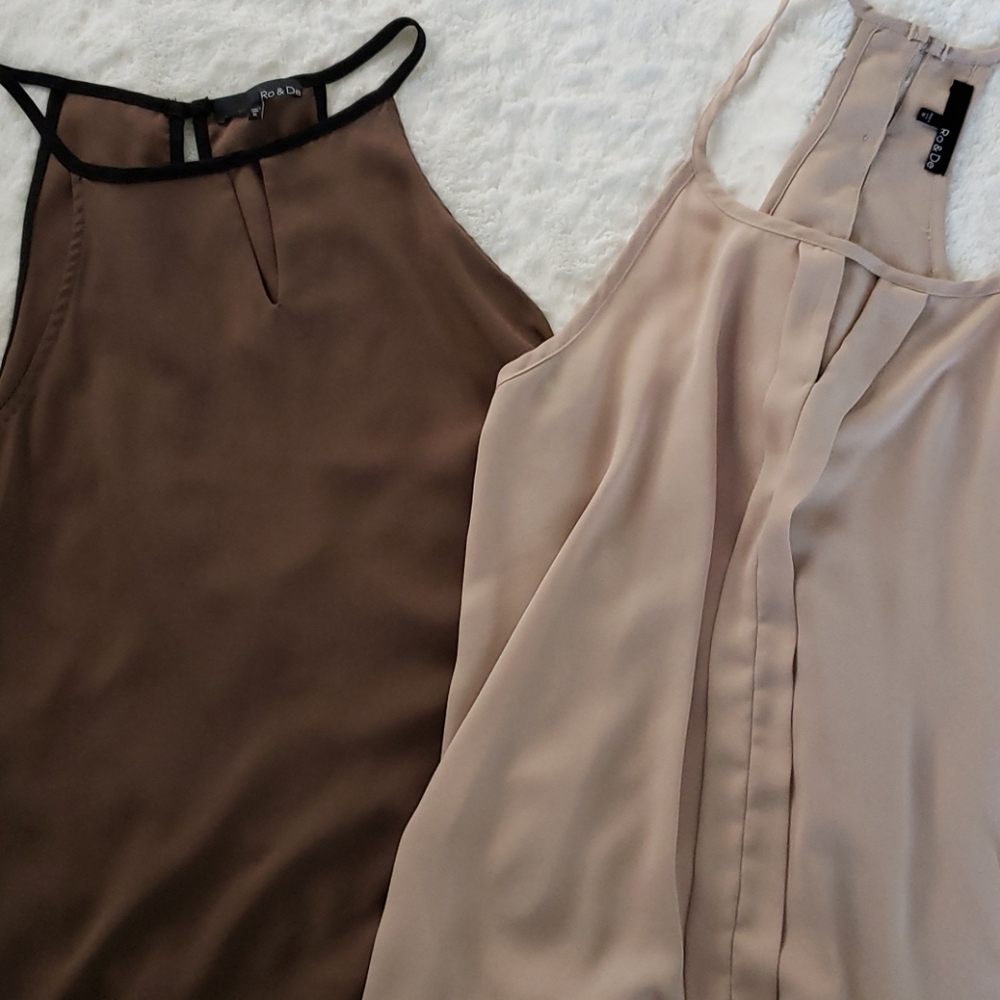 RO & DE Sleeveless Blouses, size M